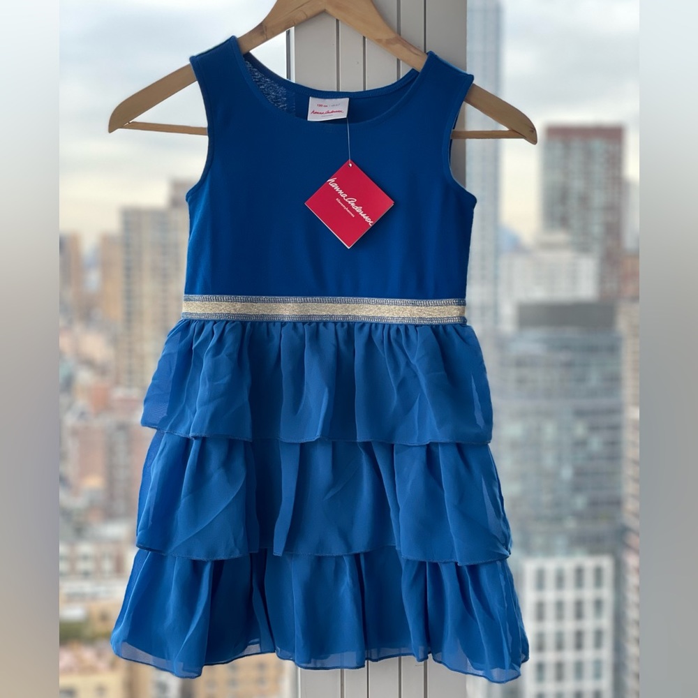 New Hanna Andersson Ruffled Dress, Size 140